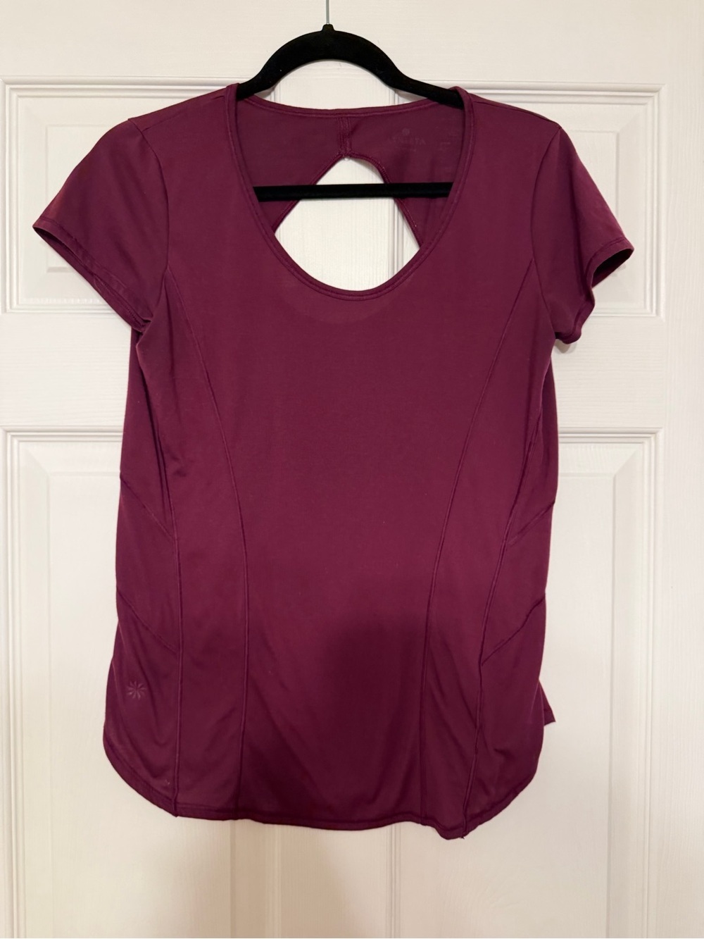 Women's Short Sleeve Active Top - Plum